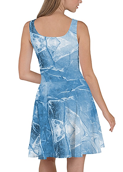 Cracked Blue Ice Dress Summer Sundress