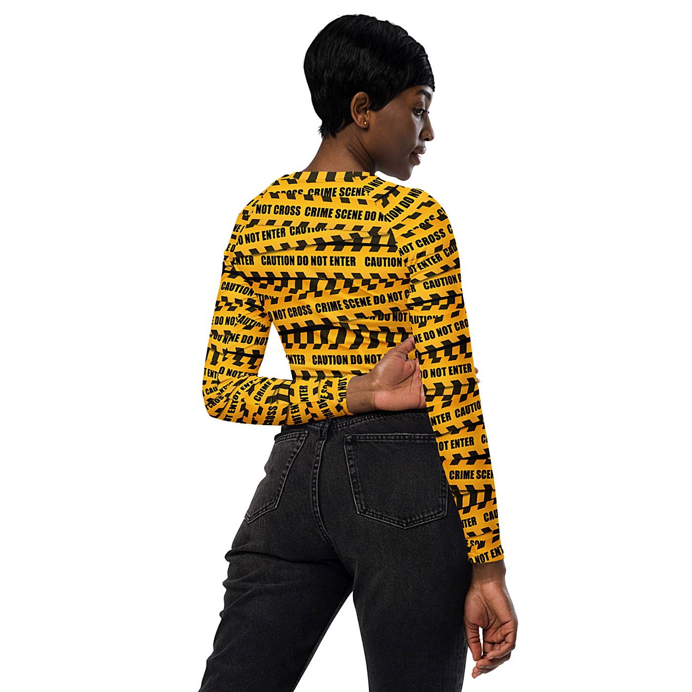 Barbed Wire Crop Top / Long Sleeve - Designed By Squeaky Chimp T-shirts &  Leggings