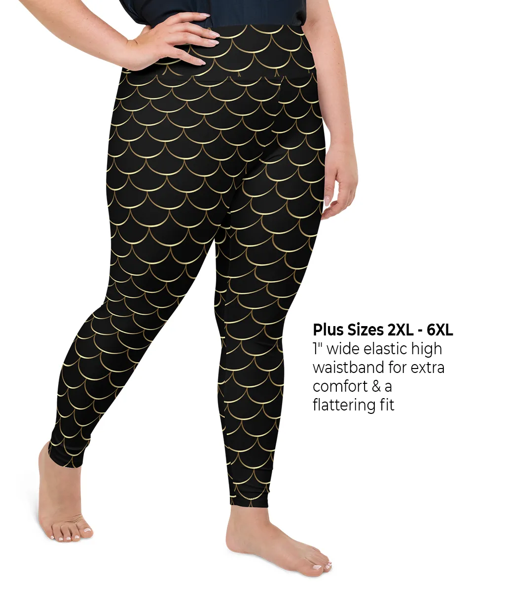 Gold Scale Leggings - Designed By Squeaky Chimp T-shirts & Leggings