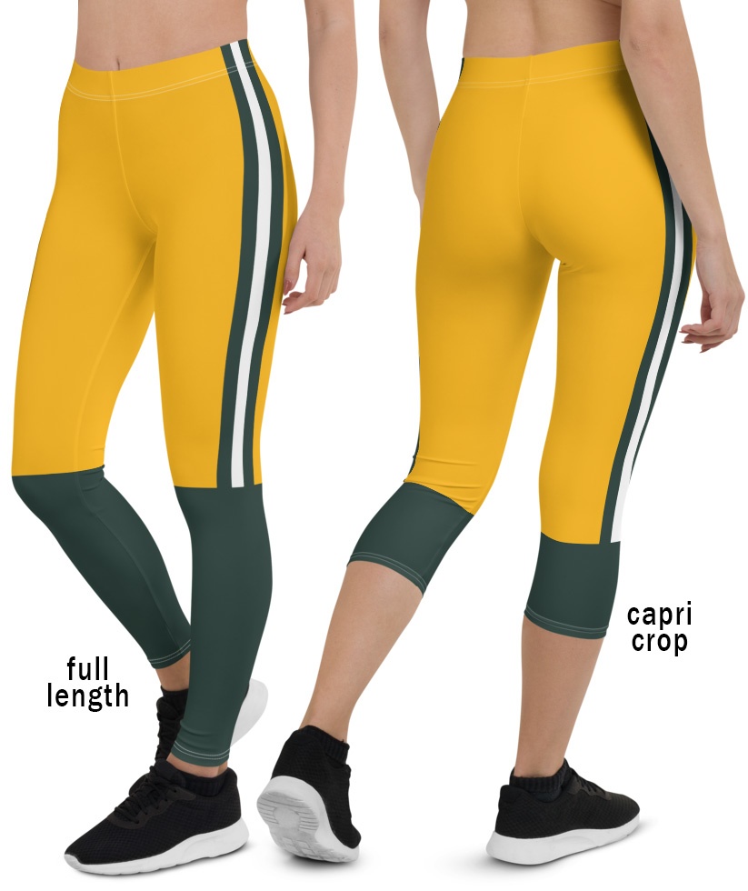 Green Bay Packers Football Uniform Leggings