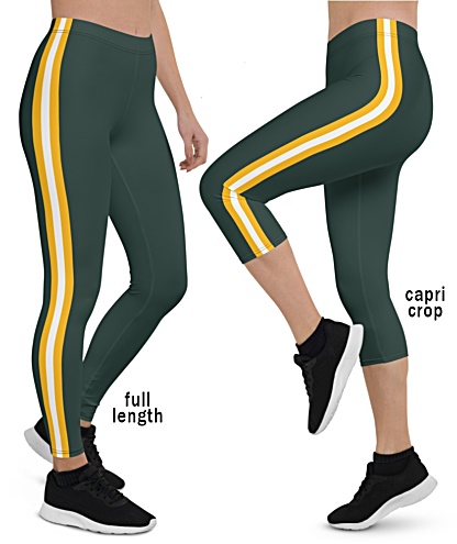 Wisconsin Green Bay Packers NLF Football Leggings for Tailgating