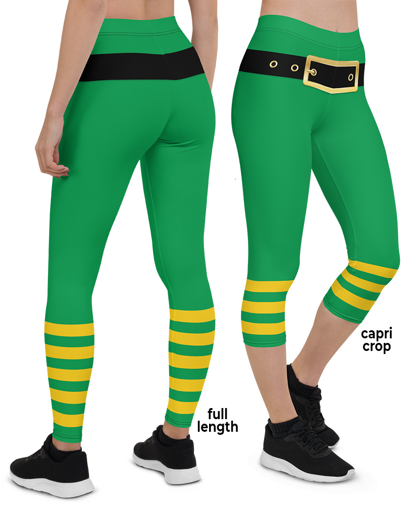 Green Plaid St Patrick's Day Leggings for Kids - Teeny Chimp Kids Fashion