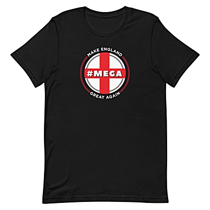 #Mega / Make England Great Again / Short-Sleeve Men’s T-Shirt / British UK United Kingdom