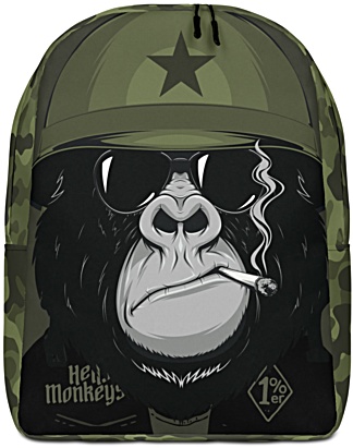 Military Biker Great Ape Backpack