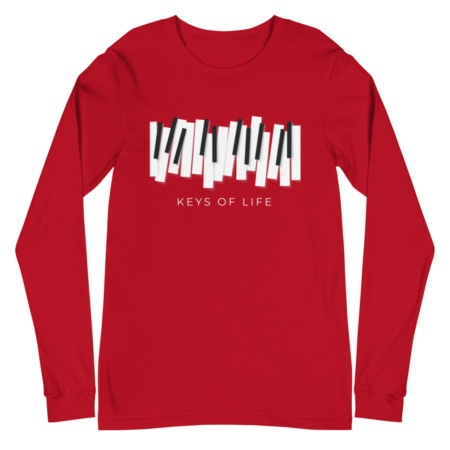 Piano Keys Of Life / Unisex Long Sleeve T-Shirt music musician