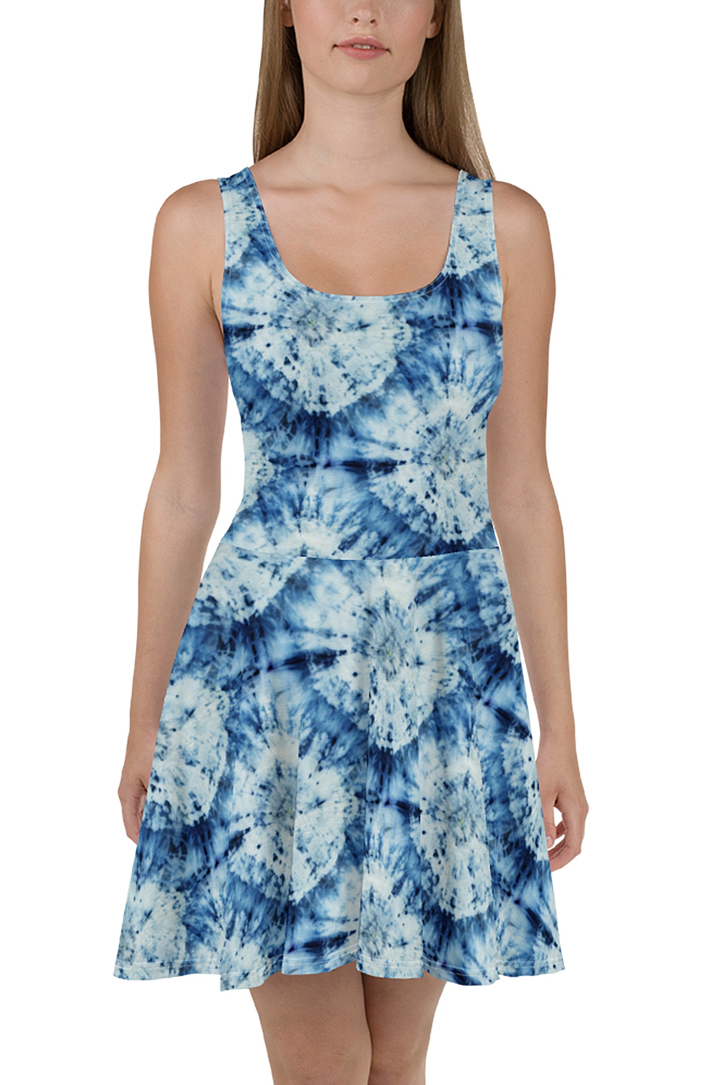 Blue Tie Dye Sundress - Designed By Squeaky Chimp T-shirts & Leggings