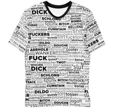 English Swear Words Rude T shirt for Men - Rude Swear Shirt - Cuss t-shirt