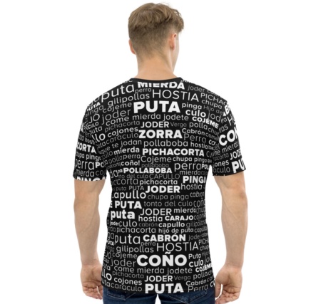 Spanish Swear Words Rude T shirt for Men - Rude Swear Cloud Shirt - Cuss t-shirt - Español jurar palabra camiseta