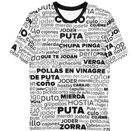 Spanish Swear Words Rude T shirt for Men - Rude Swear Cloud Shirt - Cuss t-shirt - Español jurar palabra camiseta