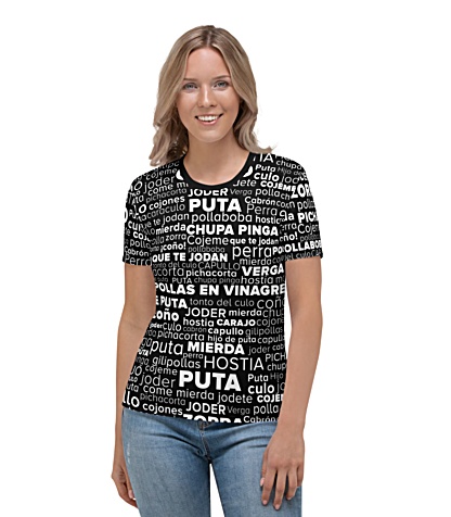 Spanish Swear Words Rude T shirt for girls - Rude Swear Cloud Shirt - Cuss t-shirt - Español jurar palabra camiseta
