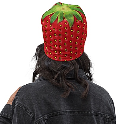 Fresh Fruit Halloween Costume Strawberry Beanie Hat